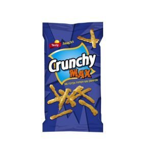 Tasty Crunchy Max Σνακ Καλαμπόκι Με Γεύση Τυρί & Ζαμπόν 110gr