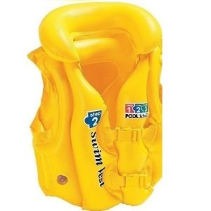 Intex Παιδικό Γιλέκο Κολύμβησης Φουσκωτό για 3-6 Ετών Κίτρινο